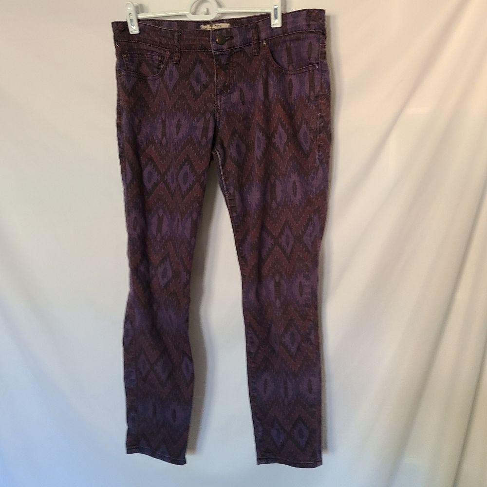 Free People Tribal Pattern‎ Skinny Jeans size 29